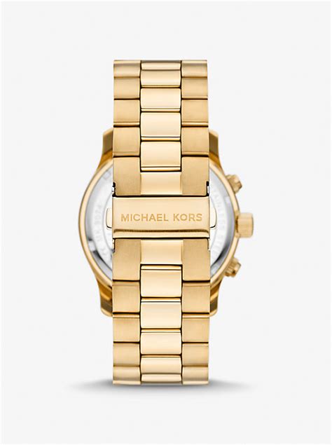 michael kors runway watch band|Michael Kors oversized runway watch.